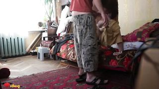 Ненасытная сексом жена обожает секс втроём