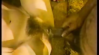 Большой черный член в лохматой киске